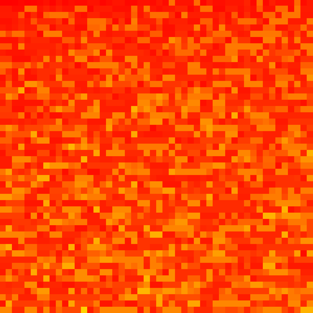 Collatz Conjecture Art (50x50 Heat)
